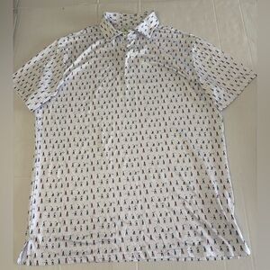 TailorByrd Golf Polo SPF 30 Wicking Quick Dry Stretch Polo Size L
